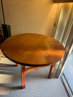 Large round wooden table PICKUP ONLY