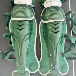 Green Rawlings Shin Guards