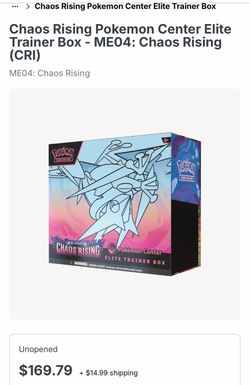 Pokémon center chaos rising etb
