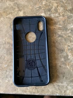 iPhone X black spigen case