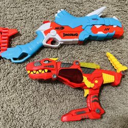 Nerf Dinosaur Gun. Both For $20.00 