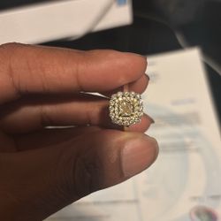 Yellow diamond ring