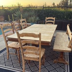 Solid Wood Dining Table 