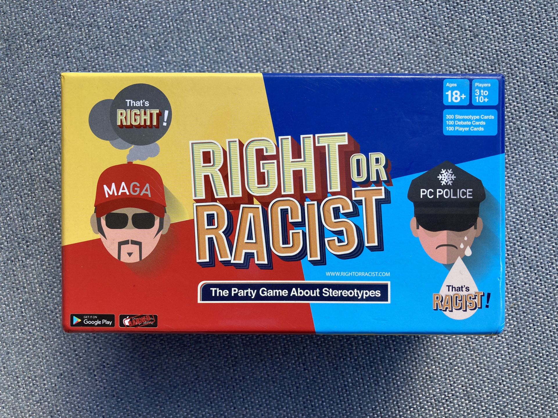 Right Or Racist Card Game