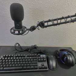 Gaming and Streaming Peripherals Keyboard, Mouse, Headset, Microphone