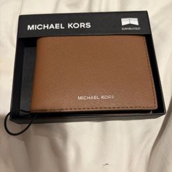 Brand New Michael Kors Slim Bifold Wallet – Brown – $60 