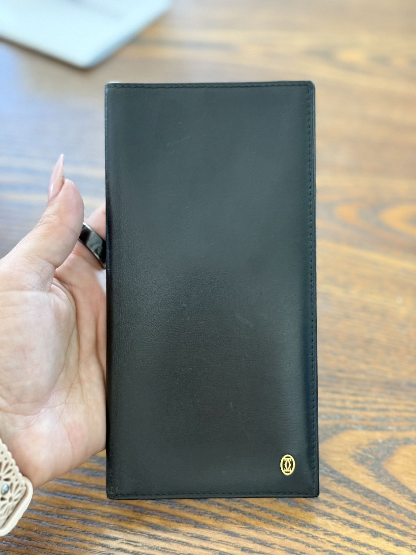 Authentic Cartier Black Bi-fold Wallet