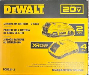 Dewalt 20v power pack battery combo