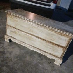 Gorgeous Wood 43in Long Chest 20 Firm Look My Post Tons Item