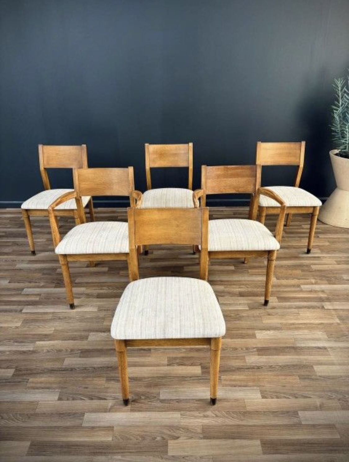 Set of 6 Mid-Century Modern Oak Dining Chairs by Drexel, c.1960’s - Delivery Available