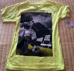 New kids size 5-6 Darth Vader Star Wars Soccer TShirt