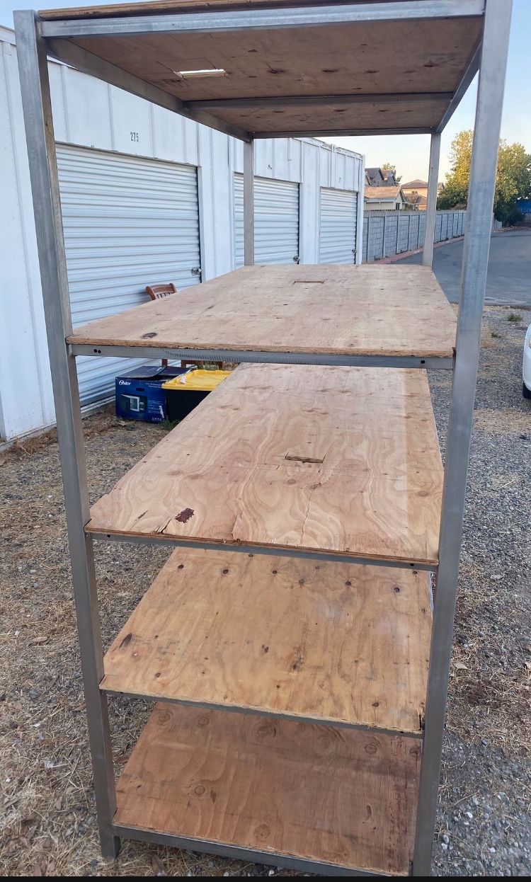EXTRA LARGE SHELVING UNIT - 70” WIDE X 33” IN-DEPTH X 79” (TALL) HEIGHT