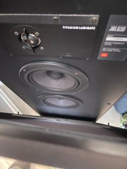 JBL 630T Speakers 150W Floors 1984-89 WOOD VENEER