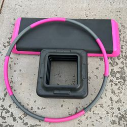 Exercise Step Platform And Hula Hoop