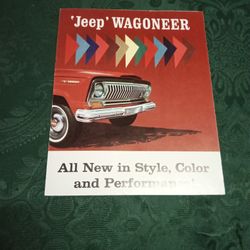Litho Brochure 1965 Jeep Wagoneer/ Vintage 