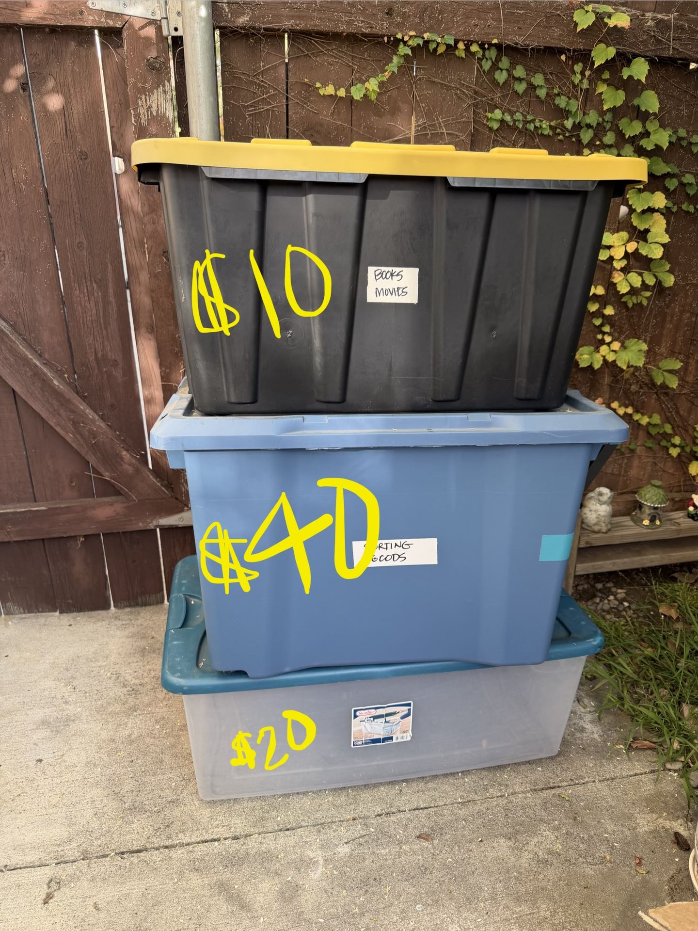 Plastic Bins