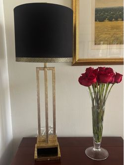 Brass 33 Inch Table Lamp by Frederick Cooper
