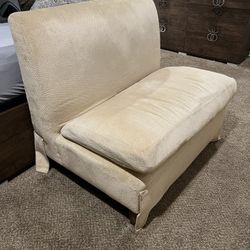 Half A Sofa Pillow Top Good Condition Clean Wood Footstool