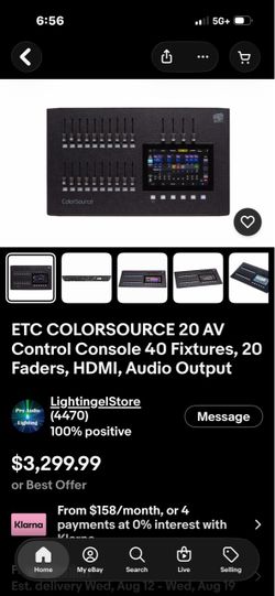 ETC Control Console