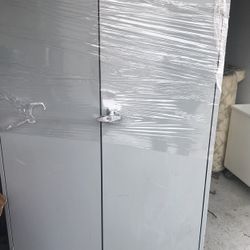 Tall Steel Cabinet (Grey, 8 Ft) 