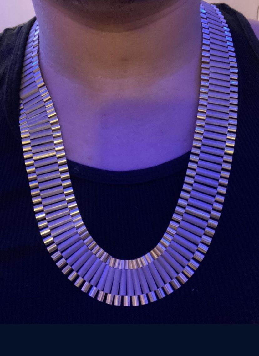 Harringbone Solid 10k Gold Rolex Link Chain for Sale in Los