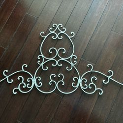 Two Paris Balcony Inspired Iron Plaque