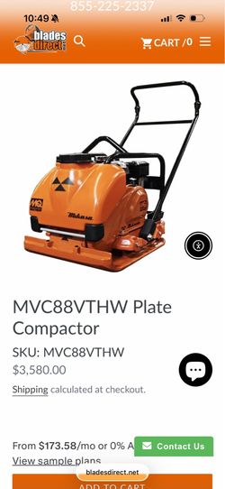 Multiquip Mikasa MVC88VTHW Plate Compactor