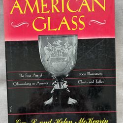 America Glass by George & Helen McKearin 1971 Crown Publishing HBDJ