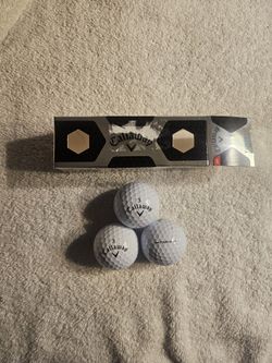 Callaway Tour i (z) White Golf Balls  -  One Sleeve  -  New