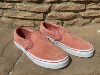 Vans Shoes  Pink White Scotchgard Classic Slip On Women’s 6.5