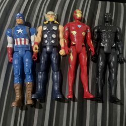 Avengers - Iron Man 2017, Thor 2017, Captain America 2016 Black Panther 2019 12”