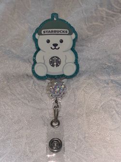 Starbucks badge reel