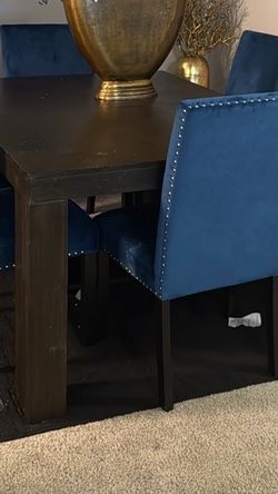 Dark Wood Dining Table