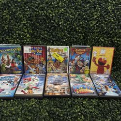 🎉 Kids DVD Lot x10 – Scooby-Doo, Ratatouille, Grinch, Enchanted, Elmo (#7)