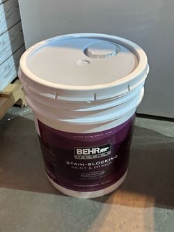 5 Gallon Paint Light Blue Gray / Azul Gris Claro Behr Ultra Interior Eggshell