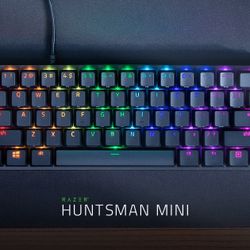 Razer Huntsman mini gaming keyboard and cooler master mm711 mouse