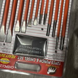 12 PCs Punch Y Chisel Set Heavy Duty
