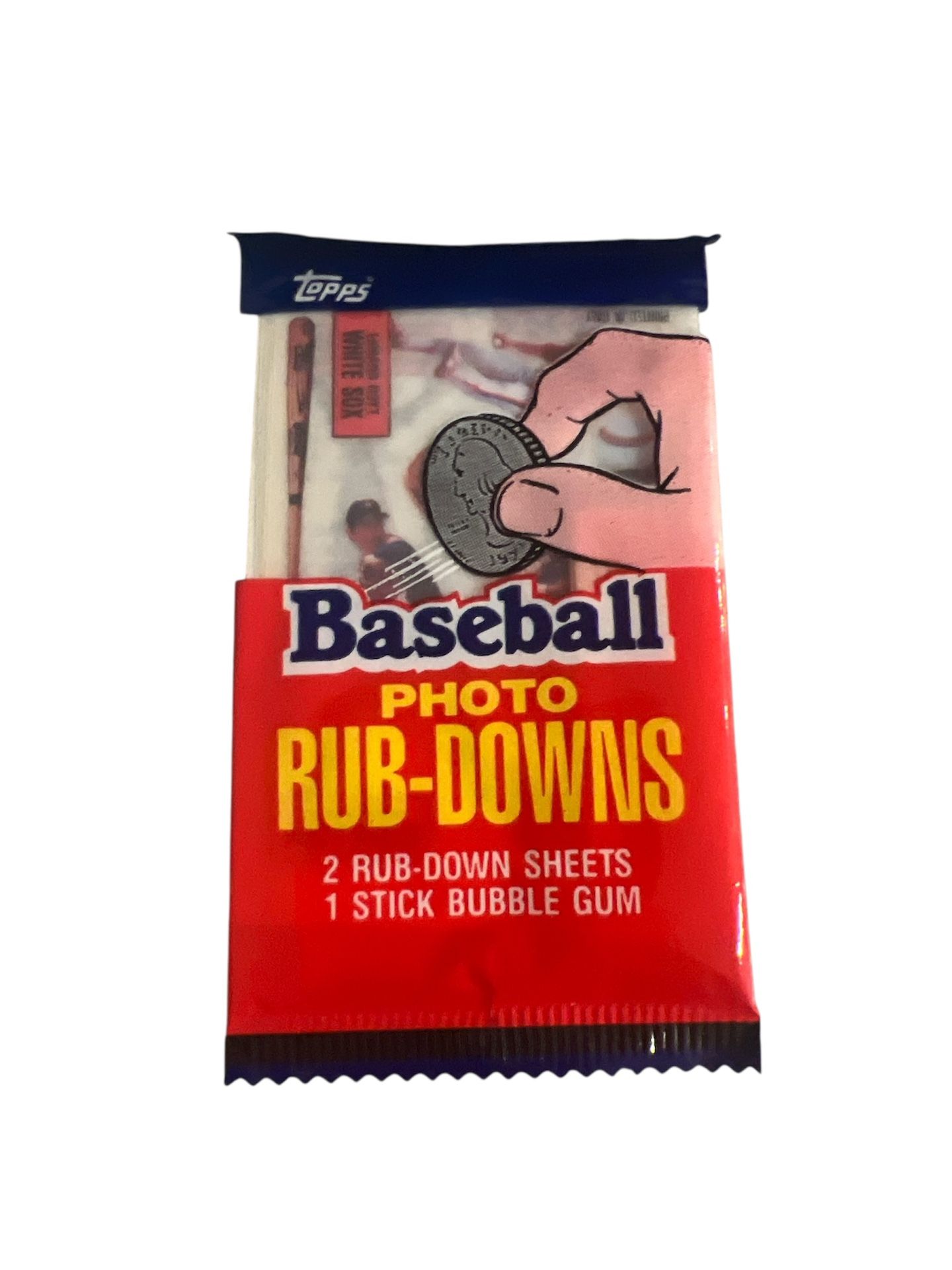 1984 TOPPS BASEBALL PHOTO RUB-DOWNS. FACTORY SEALED PACK VINTAGE