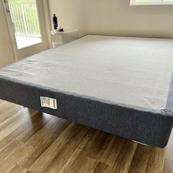 Queen Bed Box Spring Like New
