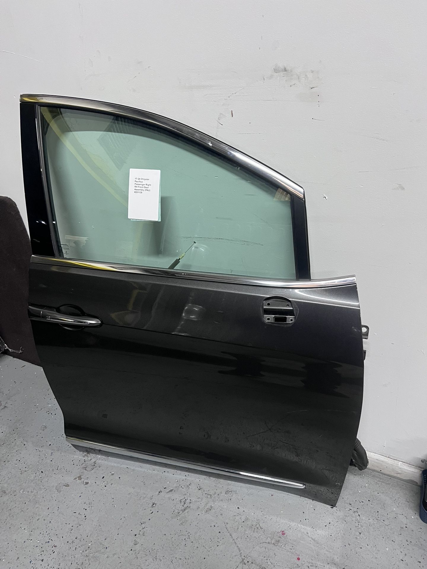 17-24 Chrysler Pacifica Passenger Right RH Front Door Assembly (PAU) #251139