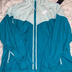 Teal And Light Blue Nike Windbreaker Size 2x