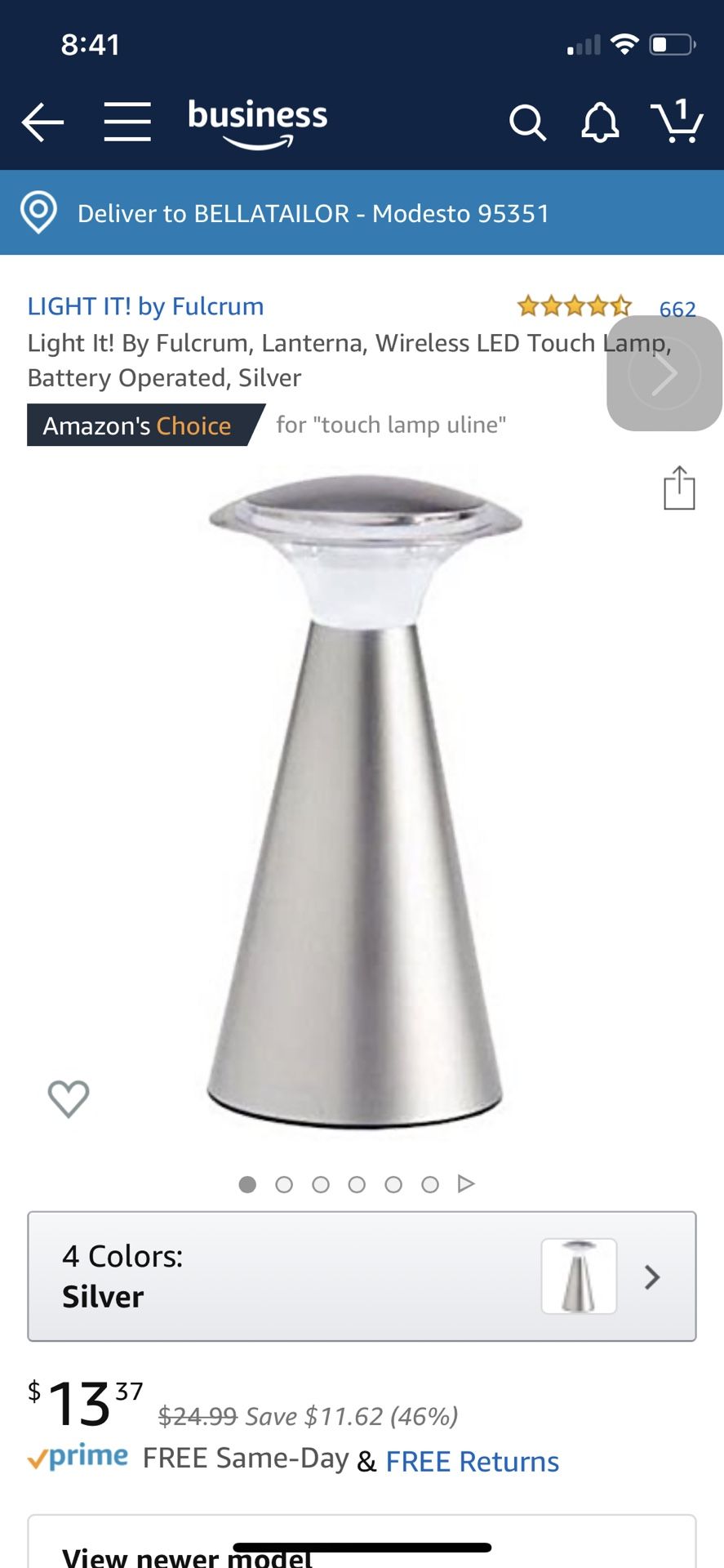 2 touch lamps lot of 2 brand new