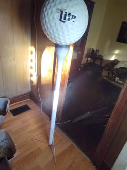 Giant millerlite golf tee and ball