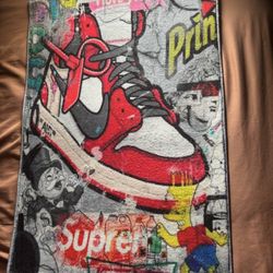 Custom Off White Jordan Soft Rug