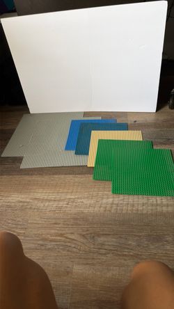 LEGO Baseplates Mixed Colors Lot of 6