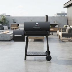 Royal Gourmet Charcoal Grill with Offset Smoker, 824 Sq. In. Cooking Area, Includes Weather-Resistant Cover (CC1830FC)