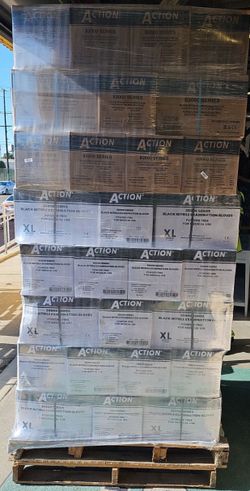 Case of 1000 Black Nitrile Gloves 6 mil