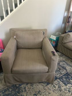Pottery Barn couch and Sofa Chair