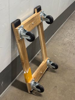 Klutch Hardwood H-Dolly with Rubber Tread, 1600-Lb. Capacity Have 8 available