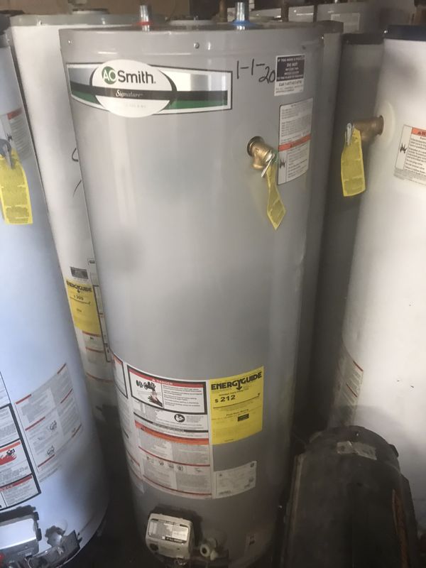 new gas hot water tank